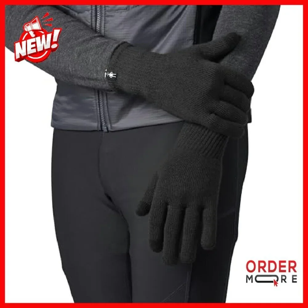 Merino Wool Touchscreen Gloves, Cold Weather Liner, Unisex Sizes